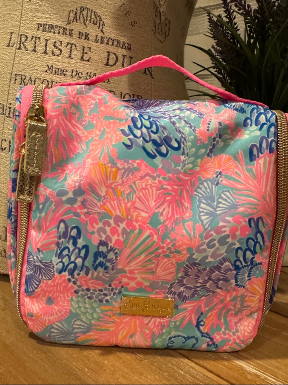 Lilly Pulitzer Travel/Case bag, Splendor in the sand new without tags